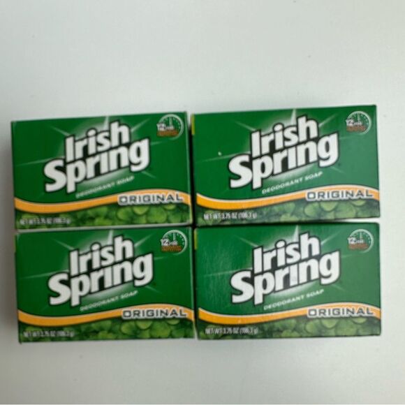 Vintage Lot of 4 Irish Spring Original Soap 3.75 oz Bars Made in USA - Picture 4 of 4
